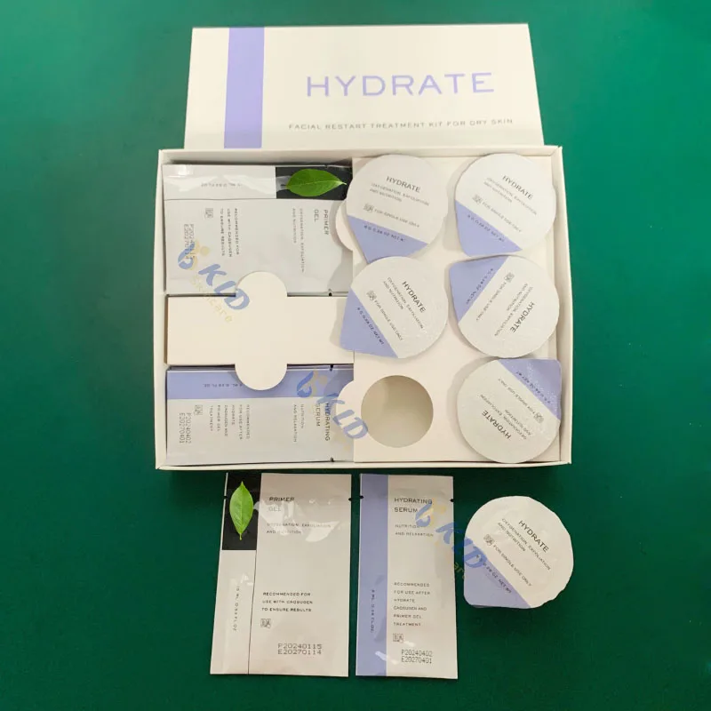 Hydrodermabrasion Facial Machine Home Detox Capsule Glam Pod Oxygen Jet Facial Mask Hydra Pods