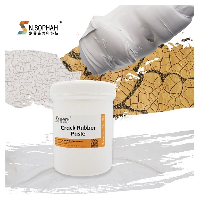 Лучшая цена, печать на одежде, растрескивающие чернила, белая резиновая паста для трафаретной печати