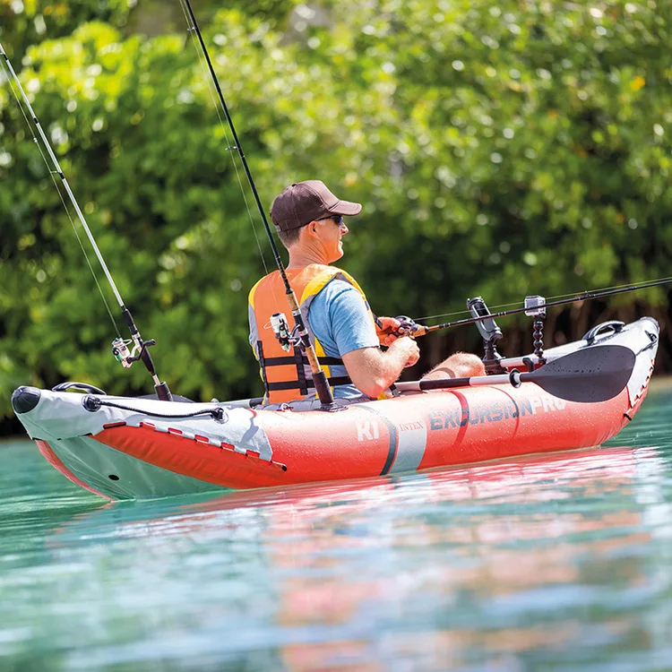 Intex 68303 Excursion Pro K1 PVC rowing boats canoe fishing kayak popular 1 person Fishing boat water