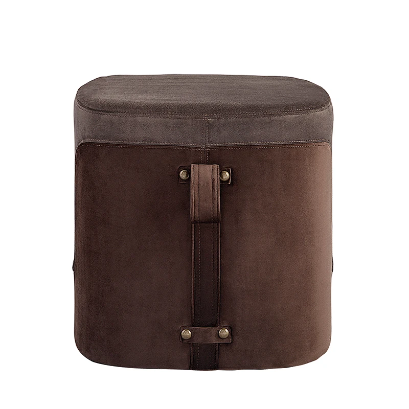 USA warehouse drop drop shipping Velvet Dressing Stool Chinese style Luxury  bench Ottoman Creative Pouf home Furniture