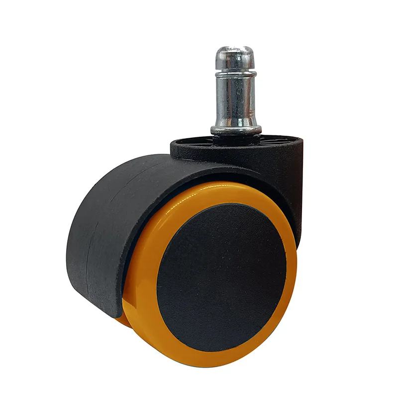 Office Chair Furniture Casters 2 Inch 50MM Silent Casters 2.5 Inch Rubberized Swivel Wheels High-end Home Appliance Wheels
