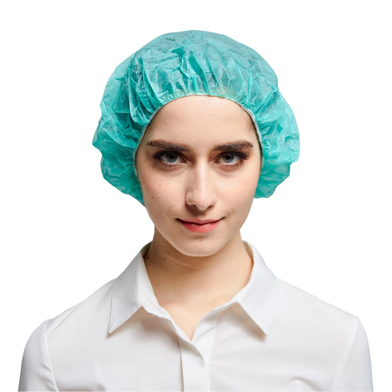 
Disposable Surgical Non-Woven Round Medical Bouffant Cap Nurse hat 