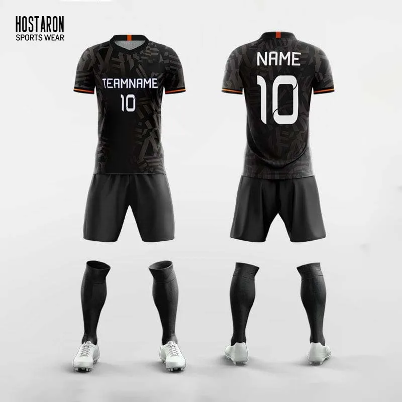 HOSTARON Wholesale Custom Adult New Design 100% Polyester Football Jersey Print Name Number Breathable Soccer Uniforms