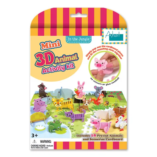 Jigsaw Puzzles Baby Toys Kids Zoo Pattern Gifts Children 3D DIY Paper Puzzles