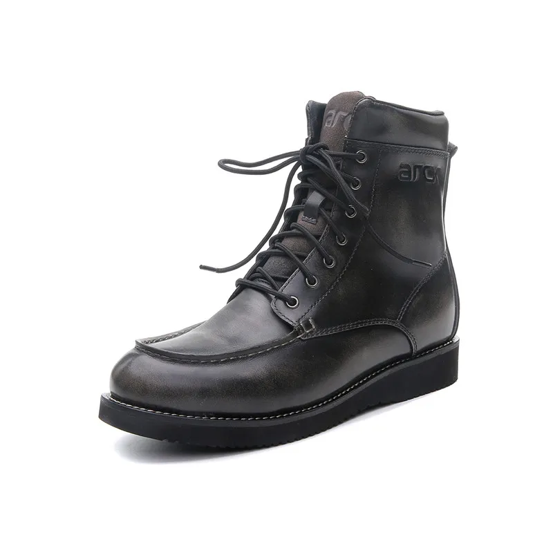 ARCX Leather Zipper Black Safety Tactical Combat Shoes Desert  Military Boots for Men