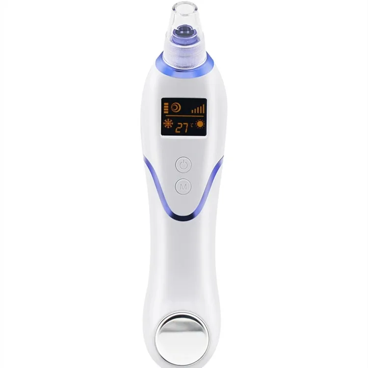 Skin care hot cool mini blackhead remover removal pore vacuum acne facial with vacuum suction