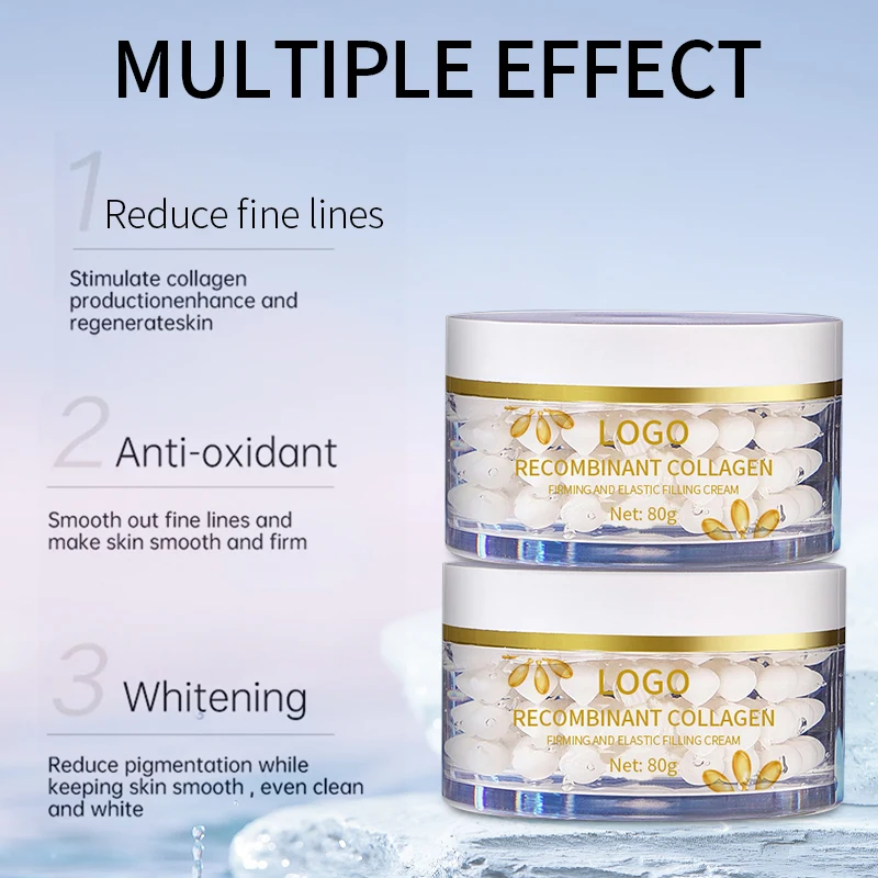 OEM Strong Dark Spot Cream Anti Wrinkle Whitening Pearl Beauty Face Recombinant Collagen Cream