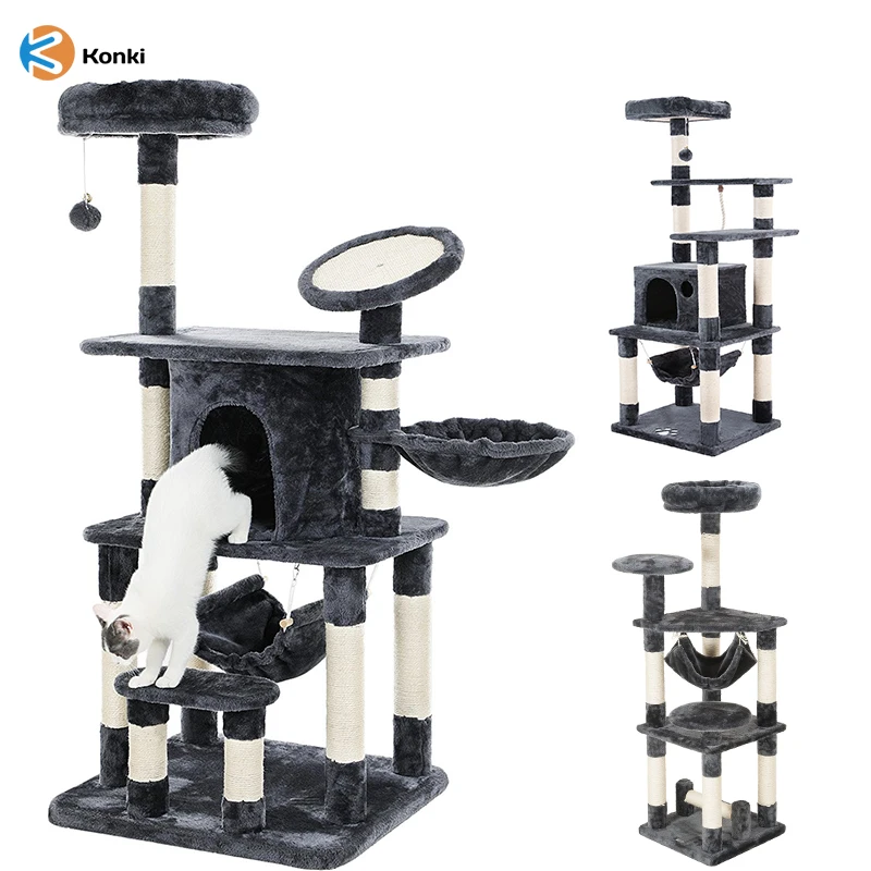Manufacturer  maine coon cat tree Wholesale Fashion Design cat trees for large cats sisal plush large scratcher tower