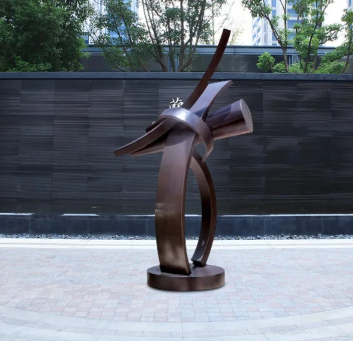 Outdoor Garden Stainless Steel Figure Statue Metal Human Sculpture