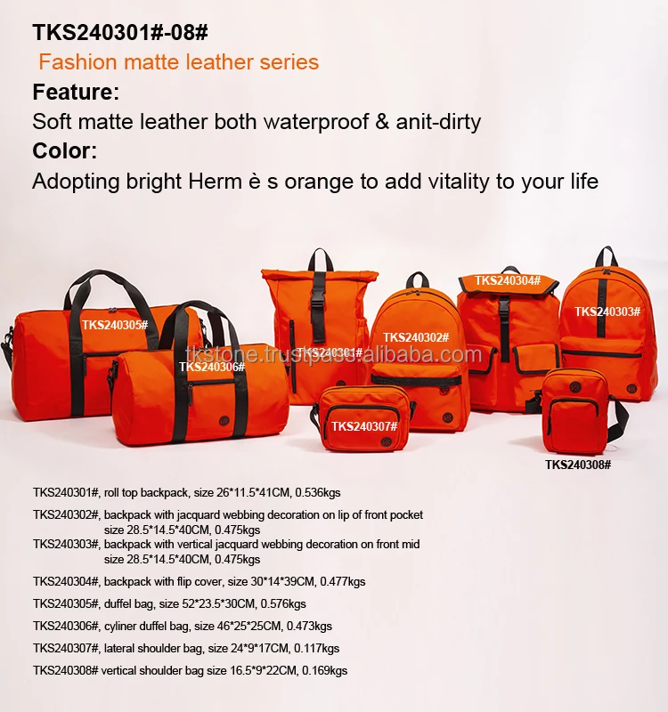 TK Vietnam High Quality Luxury Sports Gym Duffel Backpack solid fashionable Bag Waterproof Portable Travel Tote Shoulder Sack