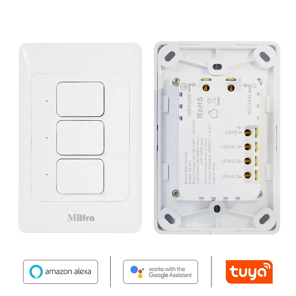 Высококачественный умный выключатель tuya Wi-Fi alexa, выключатель zigbee Wi-Fi для Канады