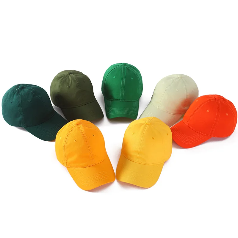 100% Cotton Blank Baseball Cap Custom Embroidery Print Logo Soft Top Dad Hats Caps