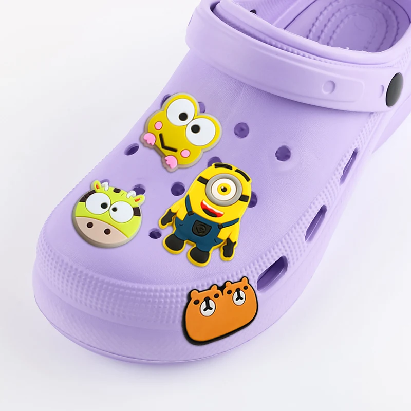 Shoe Accessories New Style  Cute Cartoon Beautiful Reserve Price Pvc Material Clog Decorations Garden Shoe Flower  Cartoon Shoe Charm