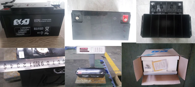 ESG High rate UPS backup Valve Regulated Lead Acid (VRLA) batteries 12V 65AH maintenance free battery 60AH