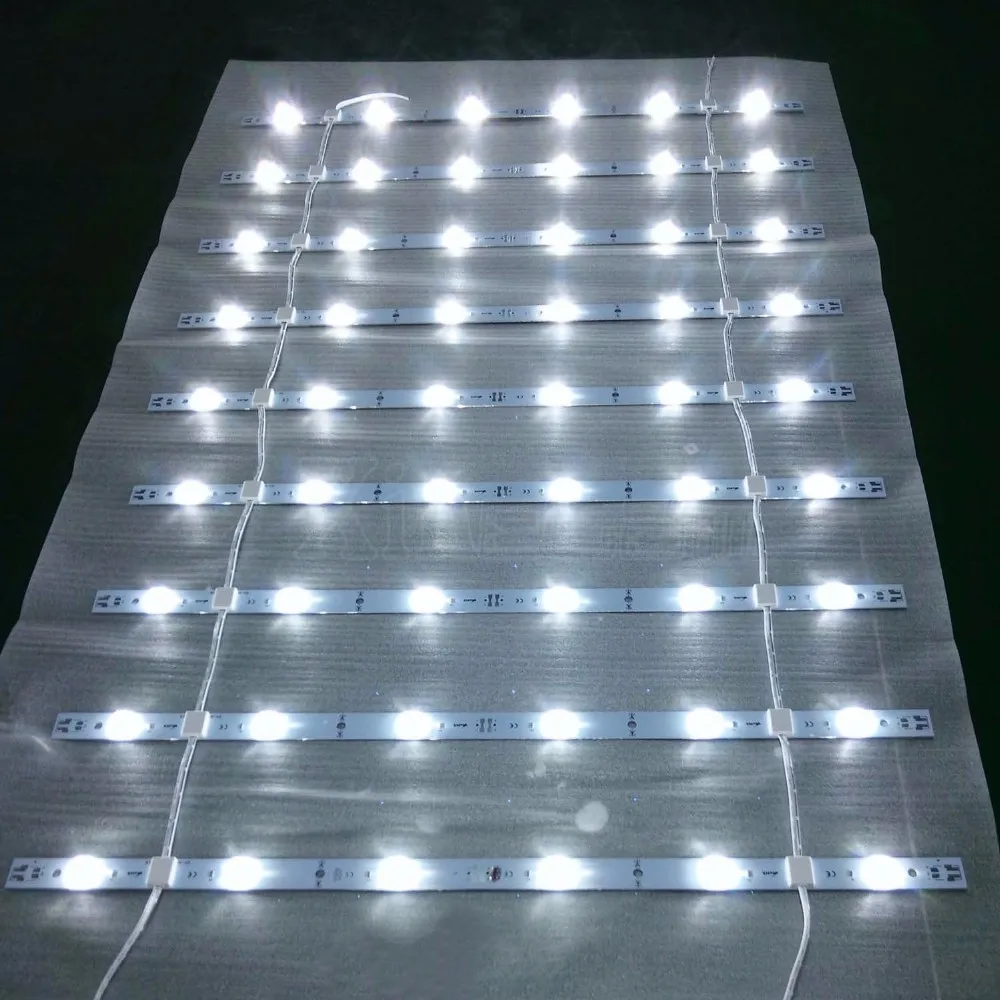 Решетчатый светодиодный экран светодиодной подсветкой жесткий и гибкий RGB/RGBW SMD 5050 Светодиодные полосы света для задней панели источник