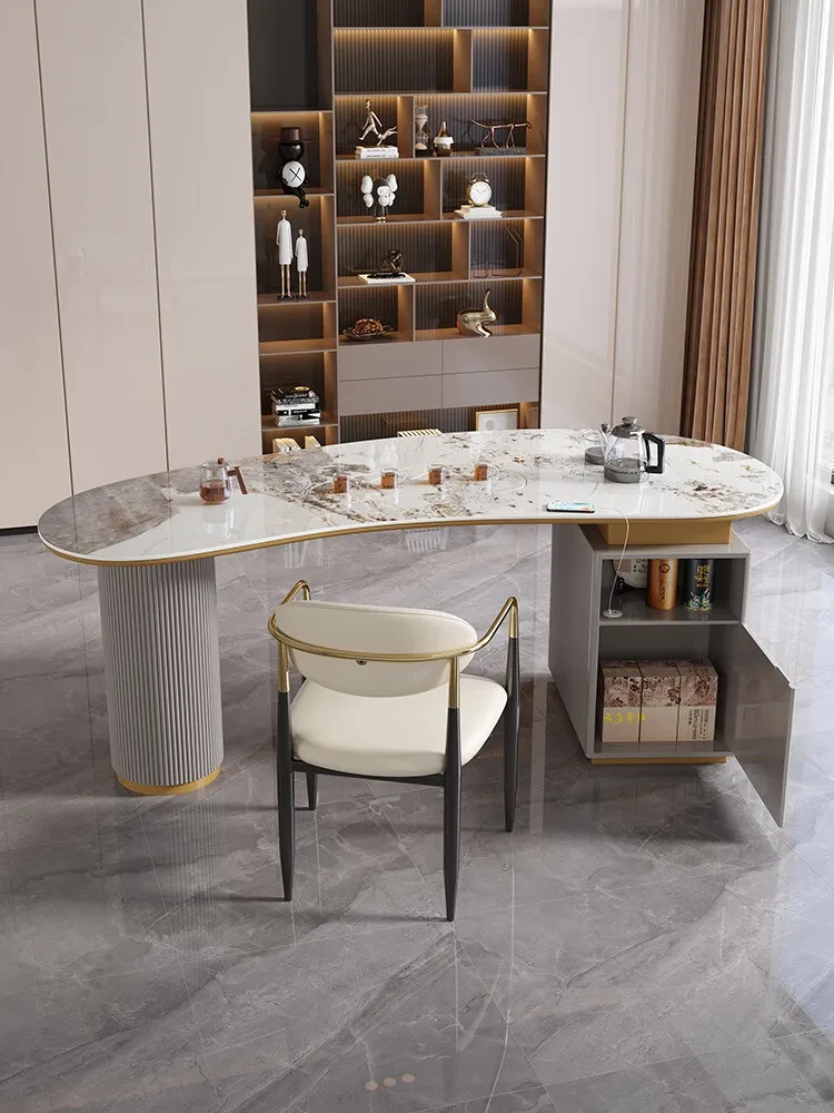 Wholesale Italian Modern Simple Style Dining Room Set  Dining Table Light Luxury Marble Household Dining Tables