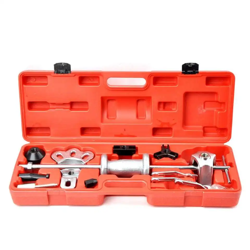 Universal Axles Slide Hammer Puller Set Automotive 8 Way Dent puller Internal/External Jaw Puller Bearing Remover Tool Set