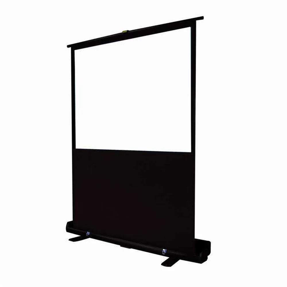  White 100 80 inch 4:3 16:9 with Stand Pop Roll Up Retractable Floor Standing Rising Portable Projection Projector