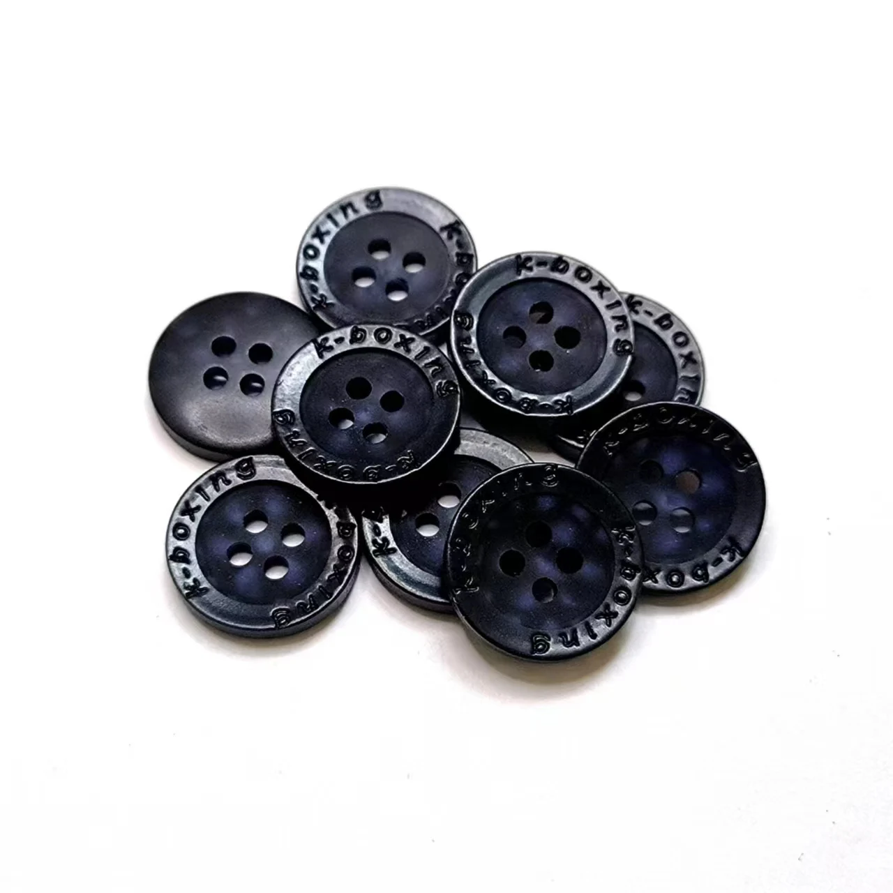 Wholesale Custom Logo 2/4 Holes Polyester Resin Engraved Shirt Button