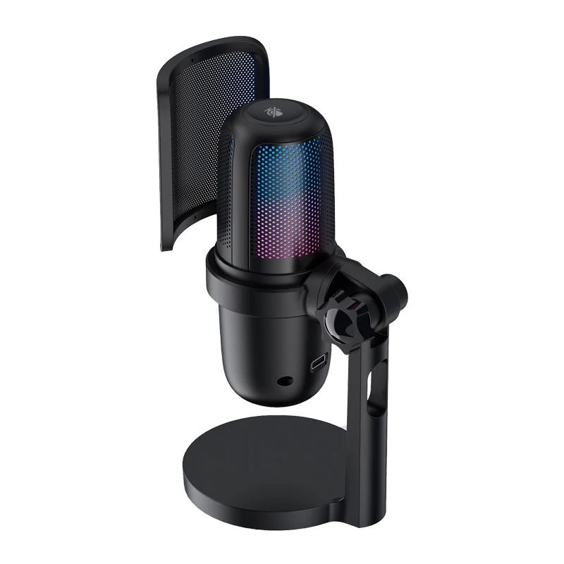 Recording Studio Equipment With RGB Microphones Headphone and Monitor Speaker For Streaming Podcast Equipment Kit Microphones