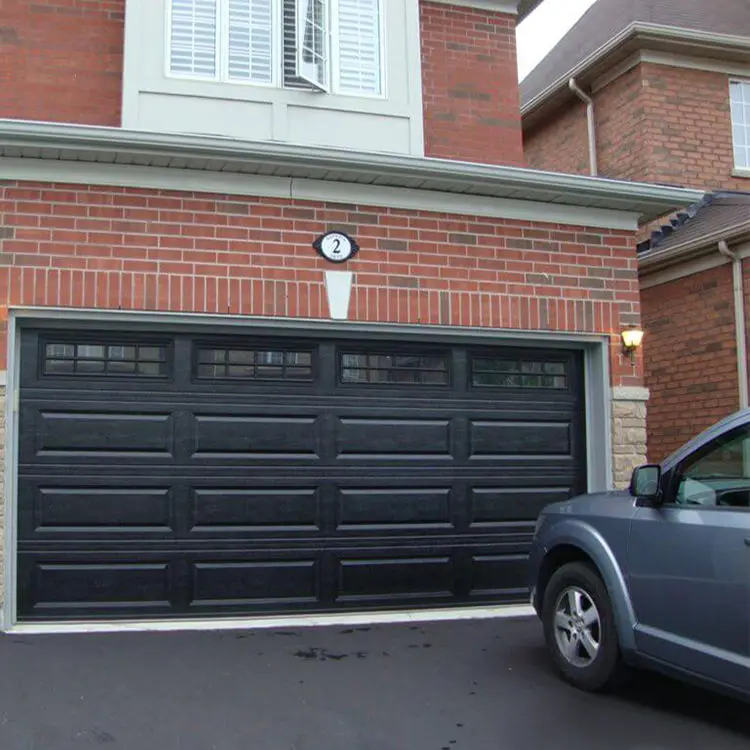 Profile Sandwich Panel Sectional Overhead Garage Door Panels Sectional Automatic 8X7 Aluminum Modern Plywood Polymer Finished