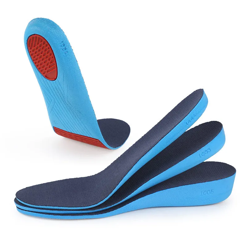 S-King Elastic Shock Absorbing Height Increasing Sports Shoe Insoles 1.7-3.6 CM Increasing Sports Insole
