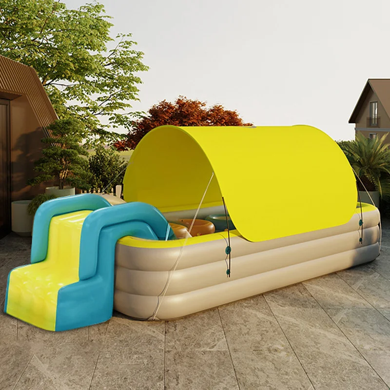 PVC automatic inflatable outdoor kids toy pool inflatable swimming pool for children