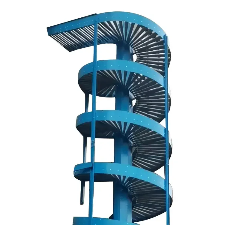 Индивидуальный Размер гравитационный конвейер системы спиральный гравитационный конвейер с валиком наружного диаметра 38 мм для переноски заполненных бутылок