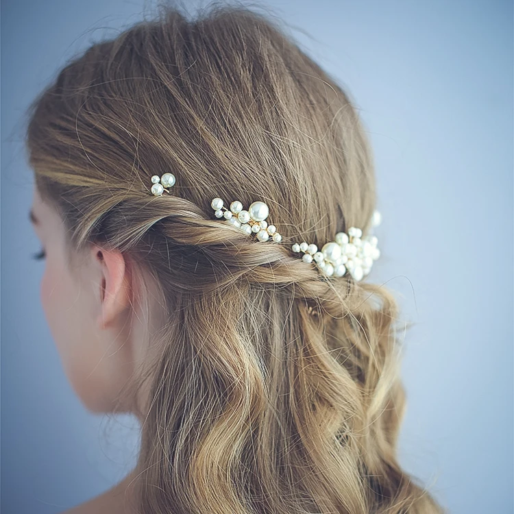 Bridal hair pins wedding 2020 Fashion Hair Accessories Wedding Pearl Bridal hair accessories