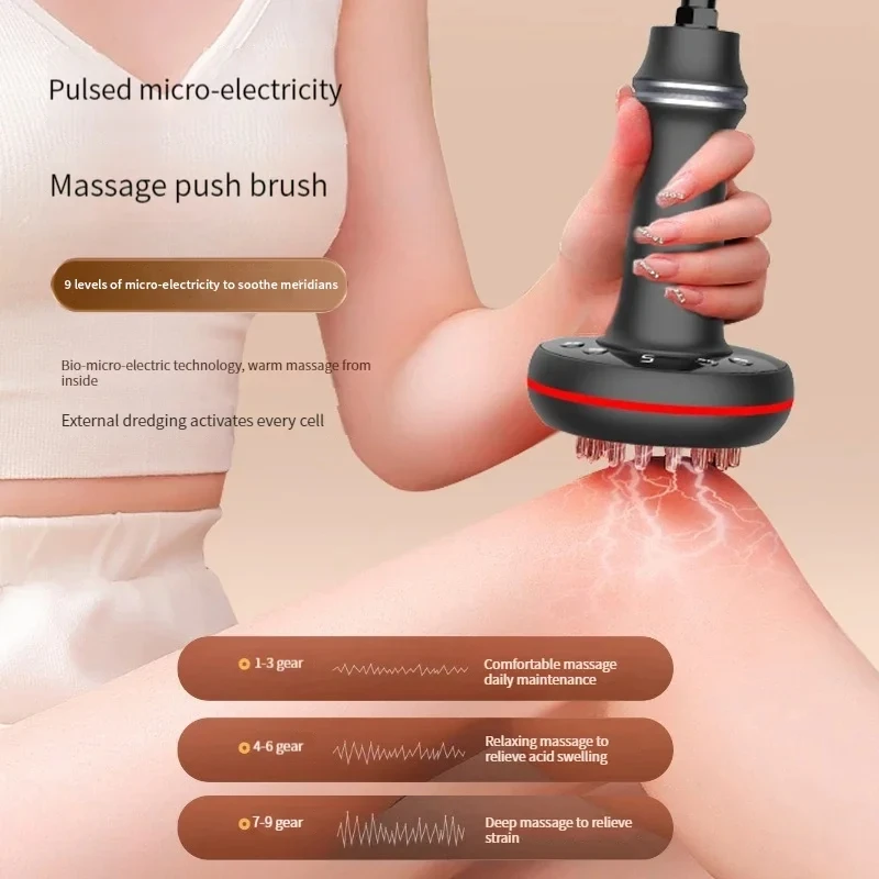 Electric Scraping Lymphatic Cupping guasha Device Therapy Massager Body Relaxation Stimulate Acupoints Detoxification Machine