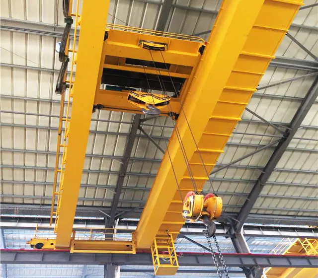 New 10t 20t 32t 50t Double Girder Electric Overhead Bridge Crane for Workshops Motor Gear Core Components Manufacturing Plants