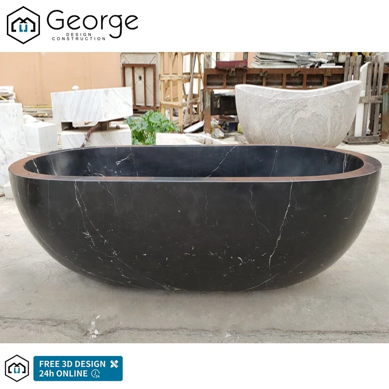 whirlpool spa Rectangular bathtub Dreaming Green Marble natural stone luxury tub