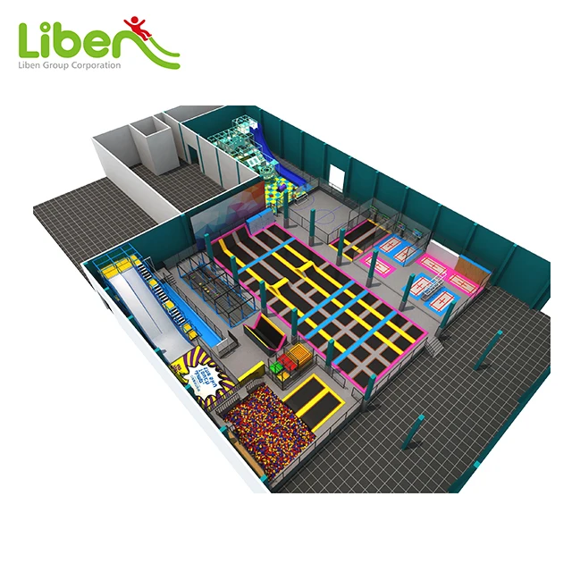 Профессиональный Недорогой большой батут для использования в помещении