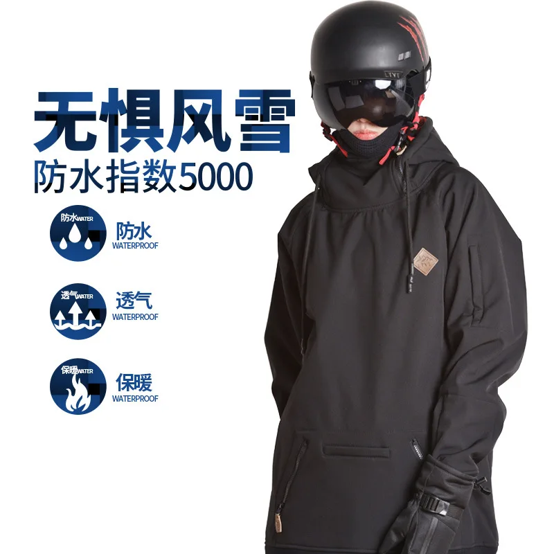  The Fine Quality Fur Collar Windproof One-piece Outdoor Fabric Ski Suit