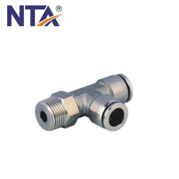 High Quality SS-PZA Cross Pneumatic Push in Fitting Stainless Steel Fittings