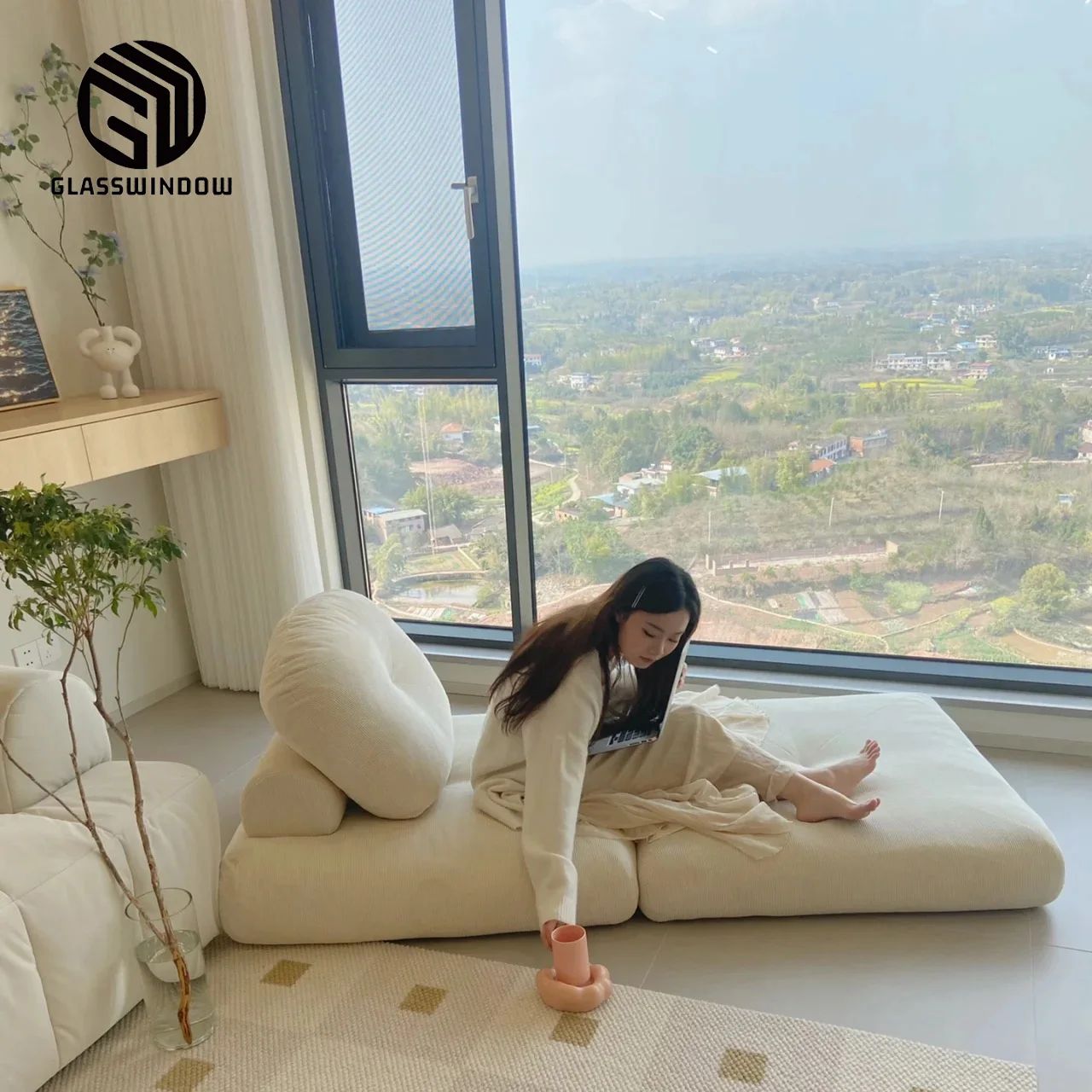 Glasswindow commercial aluminum storefront door and window commercial automatic sliding glass doors double casement door