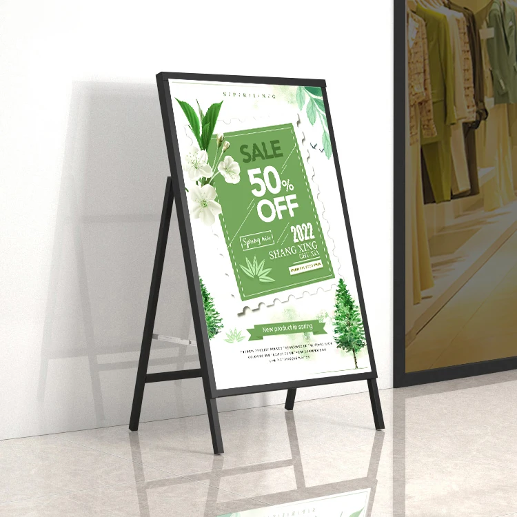 2024 Poster stander,Single iron,double iron poster stand,outdoor advertising outdoor standing board ,road sign