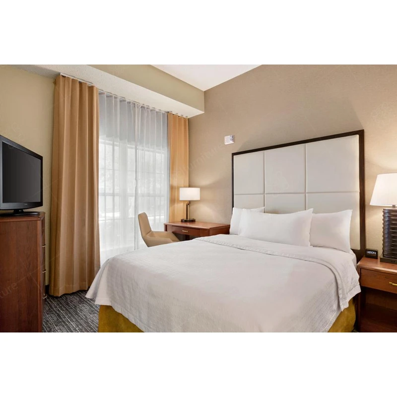 
Antique Style Wood Hotel Apartment Furniture Bedroom Sets For 3 Star Hotel Used 