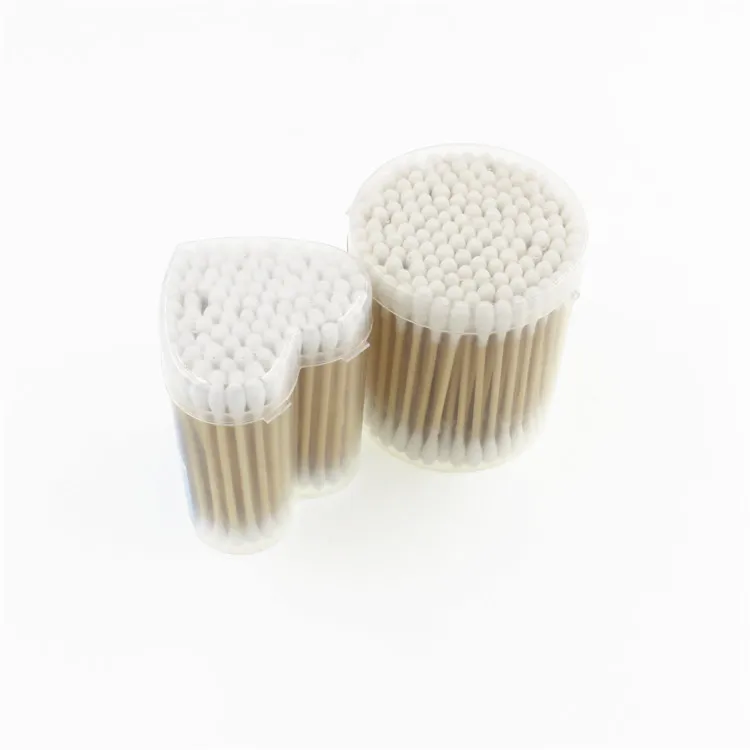 Double Head Quality Pink Disposable Gift Swab Cotton Bud For Ear Clean