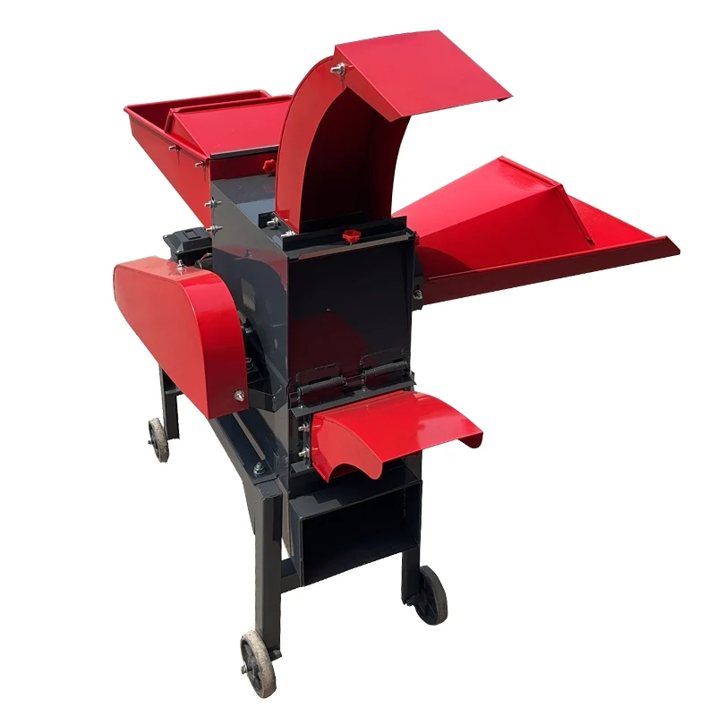 Agricultural Machinery Cattle Goat Grass Cutting Straw Silage Chaff Cutter Animal Feed Making Machine For Farms