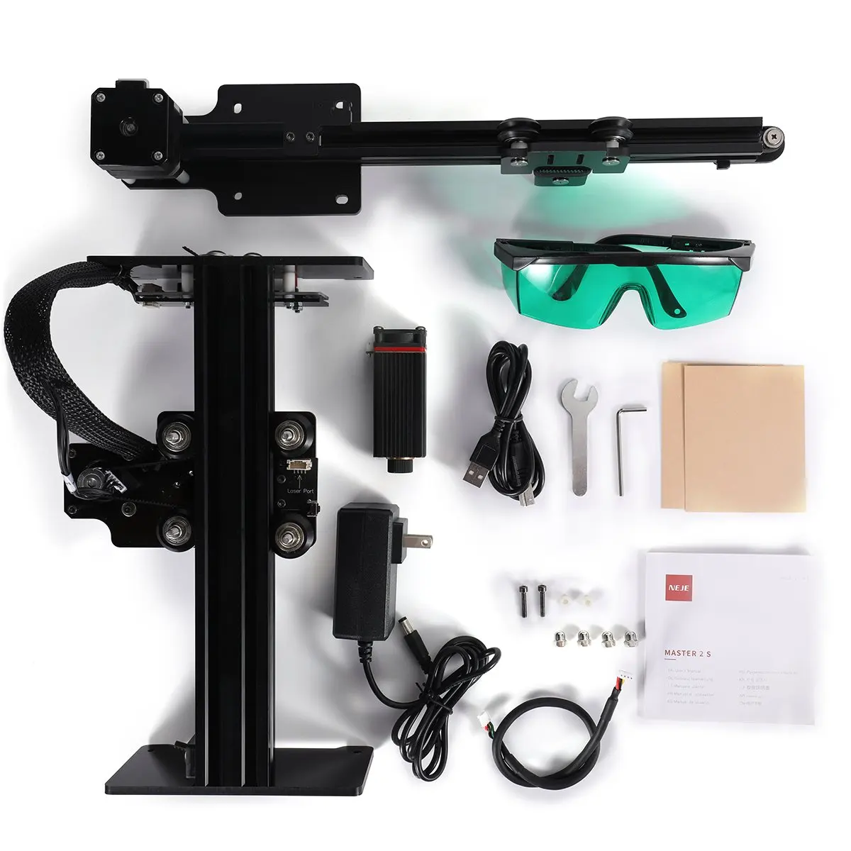 NEJE Master 2S Max 20W/30W/40W CNC Laser Engraving Machine Laser Engraver for Metal Wood Router