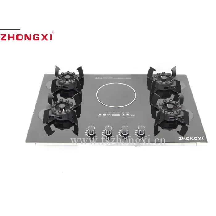 4 Gas Burners and 1 Induction Burner Cooktops  Appliance Gas and Electric Stoves Built In Gas Stove