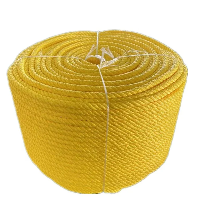 Plastic Rope PP Packaging Rope 3 Strand Polypropylene Twisted Cheap Rope for Fishing Acquaculture