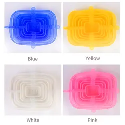 Amazon Hot Sale Non Stick Stretch Silicone Lid Cup Bowl Silicone Cover Pan