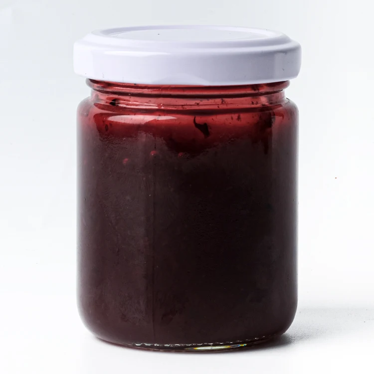 Wholesale 100ml 200ml 350ml 400ml 500ml 650ml Round Glass Food Storage Jars Jam Honey Hot Sauce Bottles with Metal Screw Lids