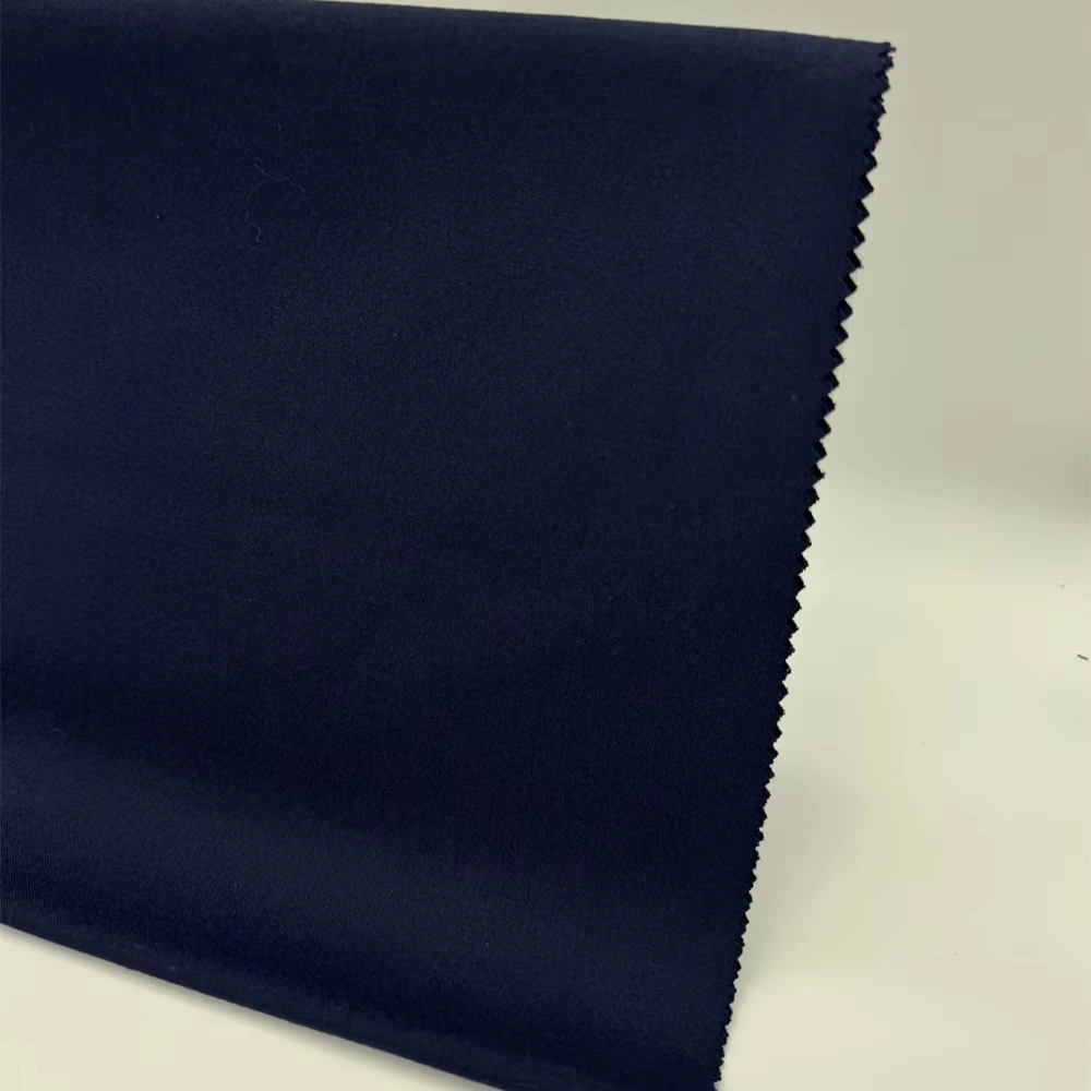 Competitive Price 260gsm Navy Wool Blended Molten Metal Splash Protective Fabrics Fire Retardent Fabric Aramid