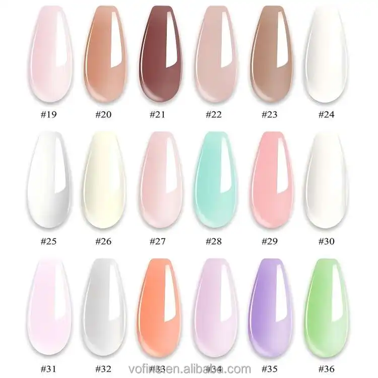 [VO GEL] professional 270 color poly gel nail set strong poly nail extension kit poly glitter gel for nails OEM wholesales