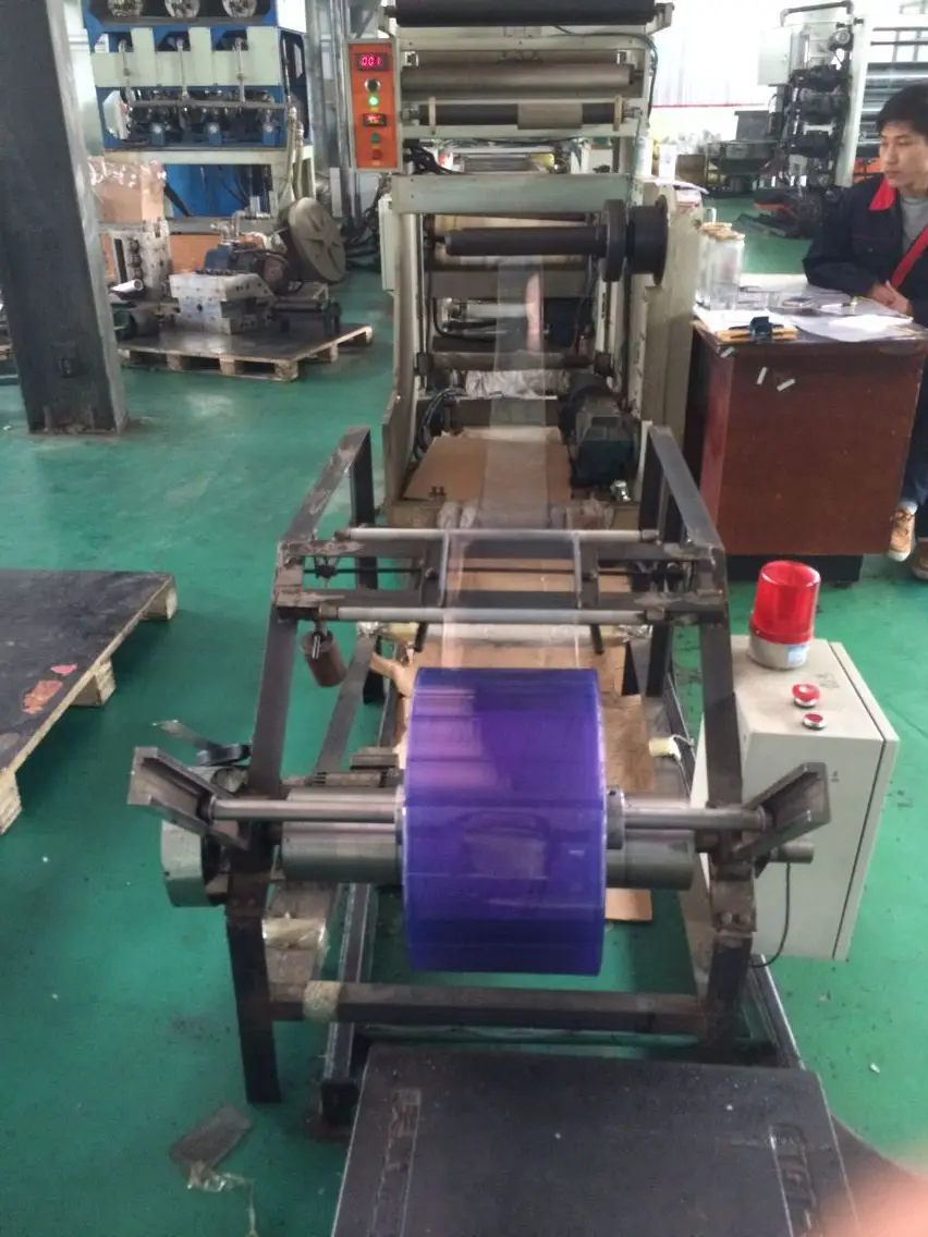 Transparent Blue Strip Curtains Freezer Curtain