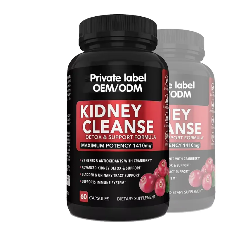 Private label Kidney Cleanse Detox Capsules Cranberry Juniper Buchu Extract Supplement Antioxidant Immune Support Capsule