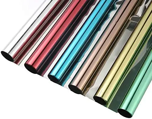 No Glue Garage Solar Paper Mirror Vinyl Roll Heat Control Anti UV Static Cling One Way Window Privacy Film Window Tint for Home